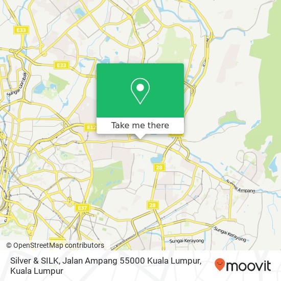Peta Silver & SILK, Jalan Ampang 55000 Kuala Lumpur