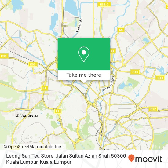 Leong San Tea Store, Jalan Sultan Azlan Shah 50300 Kuala Lumpur map