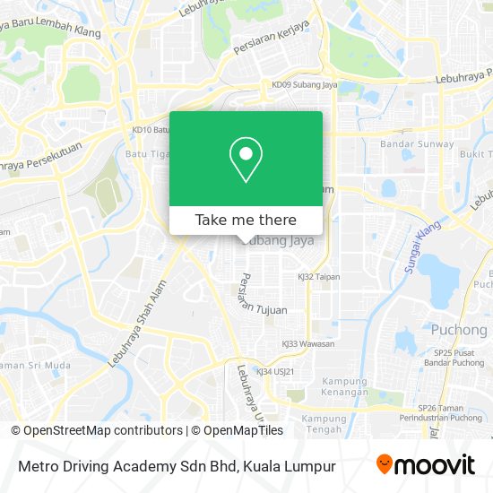 Metro Driving Academy Sdn Bhd map