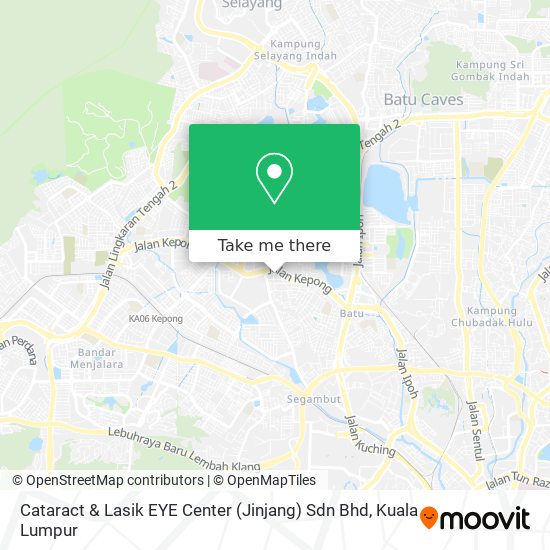 Cataract & Lasik EYE Center (Jinjang) Sdn Bhd map
