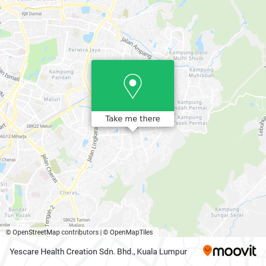 Yescare Health Creation Sdn. Bhd. map