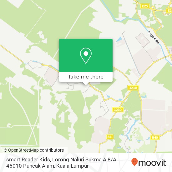 Peta smart Reader Kids, Lorong Naluri Sukma A 8 / A 45010 Puncak Alam