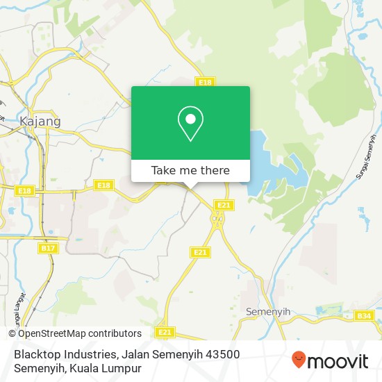 Peta Blacktop Industries, Jalan Semenyih 43500 Semenyih