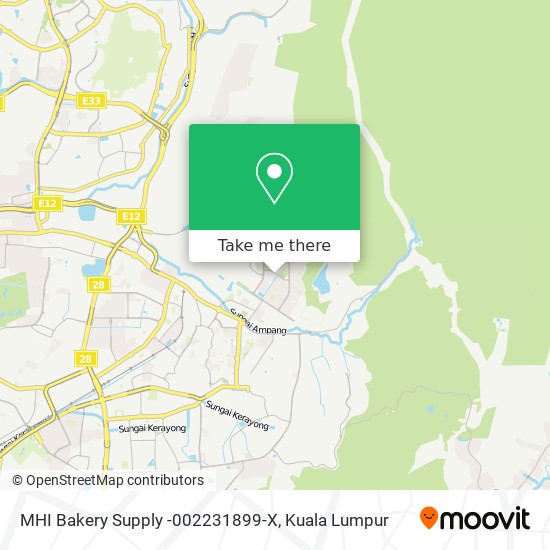 MHI Bakery Supply -002231899-X map