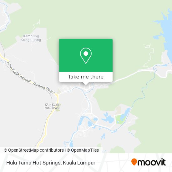 Hulu Tamu Hot Springs map