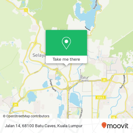 Jalan 14, 68100 Batu Caves map