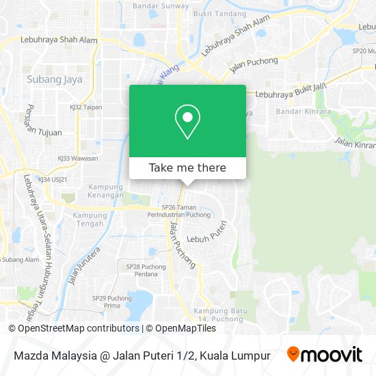 Mazda Malaysia @ Jalan Puteri 1 / 2 map