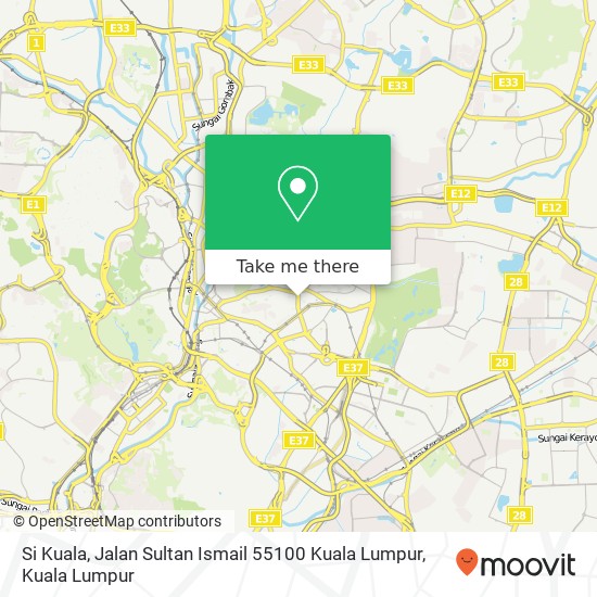 Si Kuala, Jalan Sultan Ismail 55100 Kuala Lumpur map