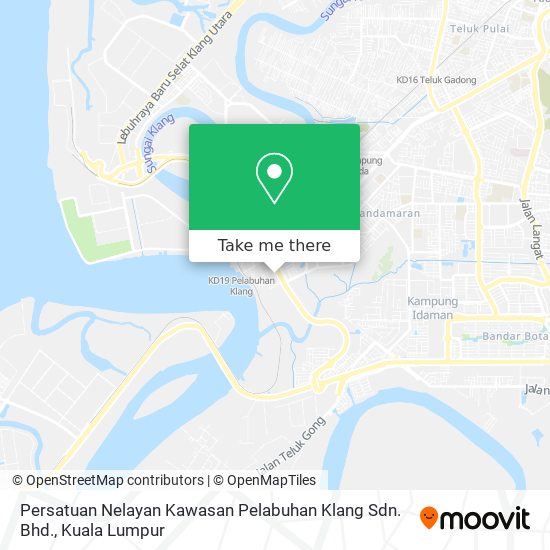 Persatuan Nelayan Kawasan Pelabuhan Klang Sdn. Bhd. map