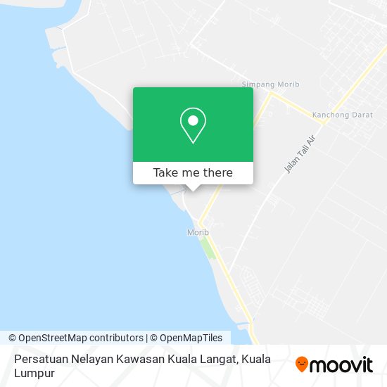 Peta Persatuan Nelayan Kawasan Kuala Langat