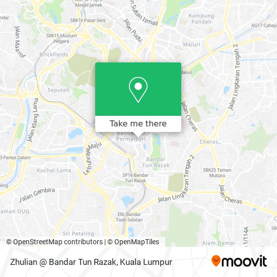 Zhulian @ Bandar Tun Razak map