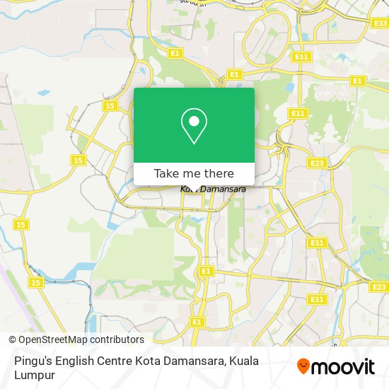 Pingu's English Centre Kota Damansara map