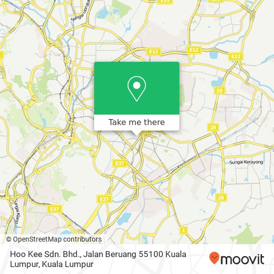 Hoo Kee Sdn. Bhd., Jalan Beruang 55100 Kuala Lumpur map