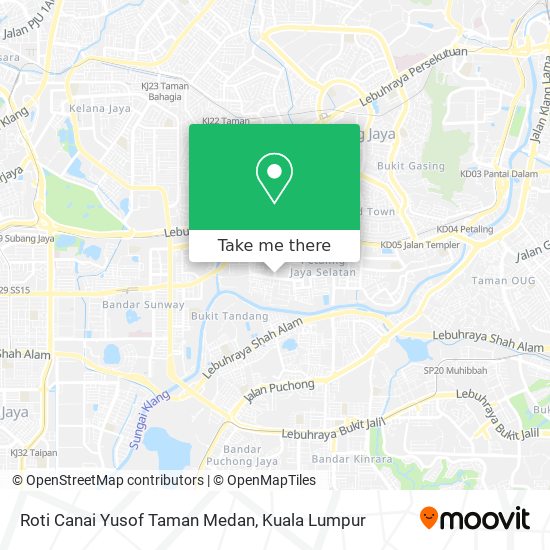 Roti Canai Yusof Taman Medan map
