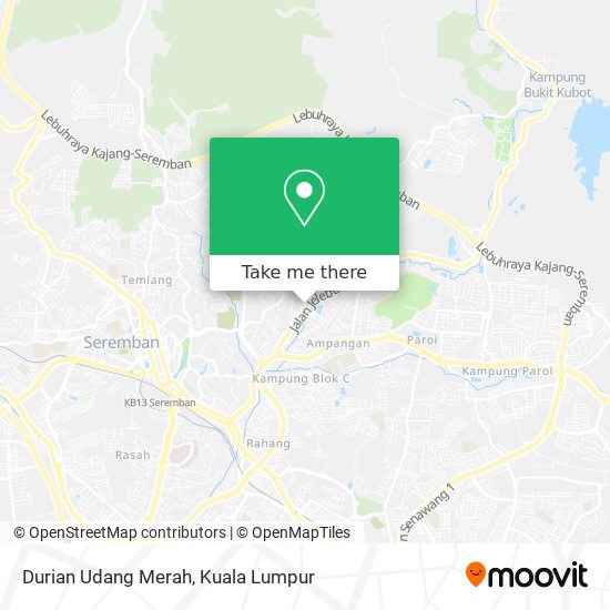 Durian Udang Merah map