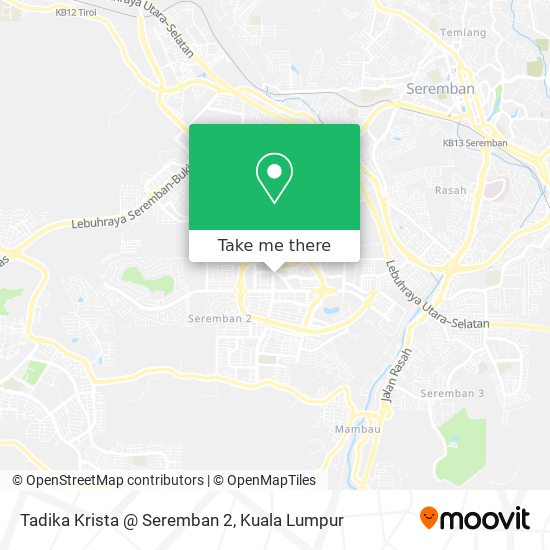 Tadika Krista @ Seremban 2 map