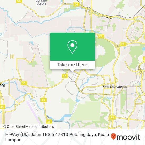 Peta Hi-Way (Uk), Jalan TBS 5 47810 Petaling Jaya