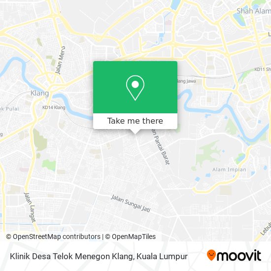 Klinik Desa Telok Menegon Klang map