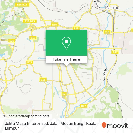 Jelita Masa Enterprised, Jalan Medan Bangi map