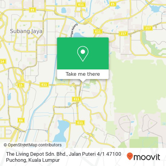 The Living Depot Sdn. Bhd., Jalan Puteri 4 / 1 47100 Puchong map