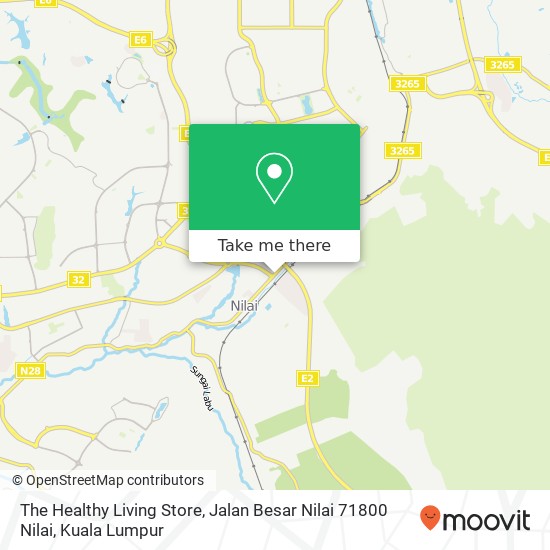 The Healthy Living Store, Jalan Besar Nilai 71800 Nilai map