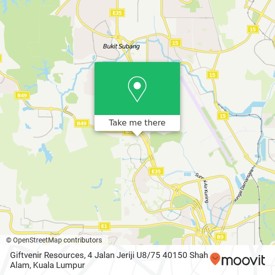 Giftvenir Resources, 4 Jalan Jeriji U8 / 75 40150 Shah Alam map