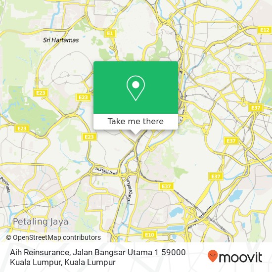 Aih Reinsurance, Jalan Bangsar Utama 1 59000 Kuala Lumpur map