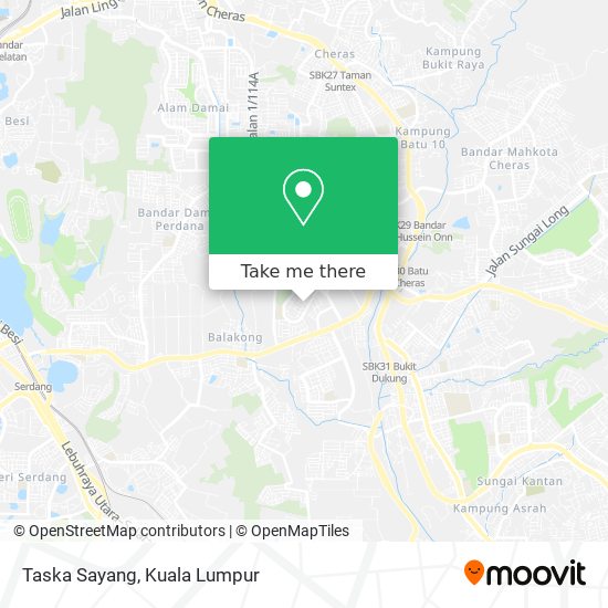 Taska Sayang map