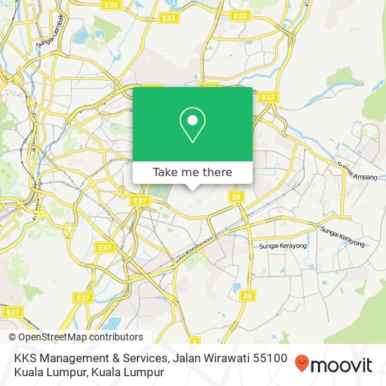 KKS Management & Services, Jalan Wirawati 55100 Kuala Lumpur map
