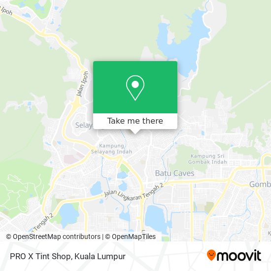 PRO X Tint Shop map
