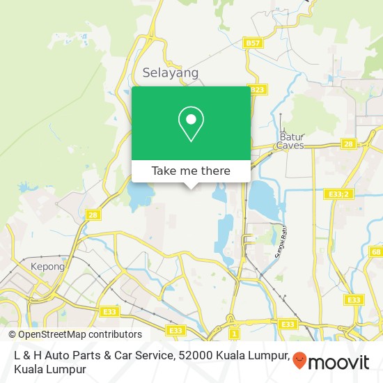 L & H Auto Parts & Car Service, 52000 Kuala Lumpur map