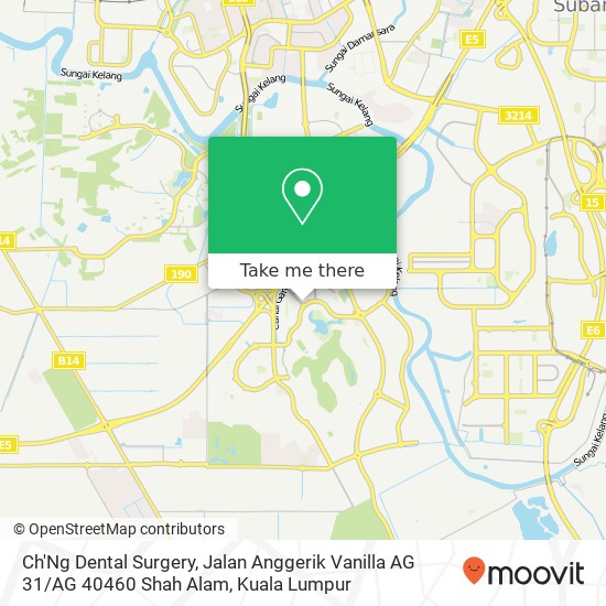 Ch'Ng Dental Surgery, Jalan Anggerik Vanilla AG 31 / AG 40460 Shah Alam map