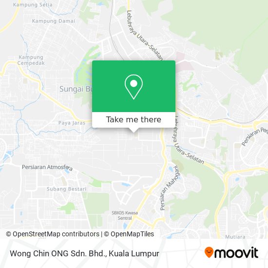 Wong Chin ONG Sdn. Bhd. map