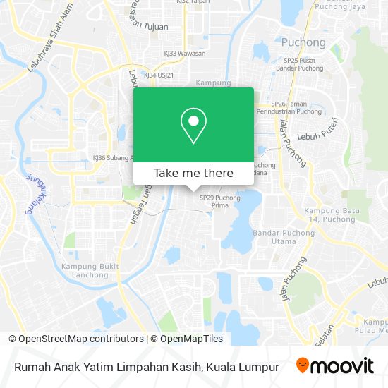 Rumah Anak Yatim Limpahan Kasih map