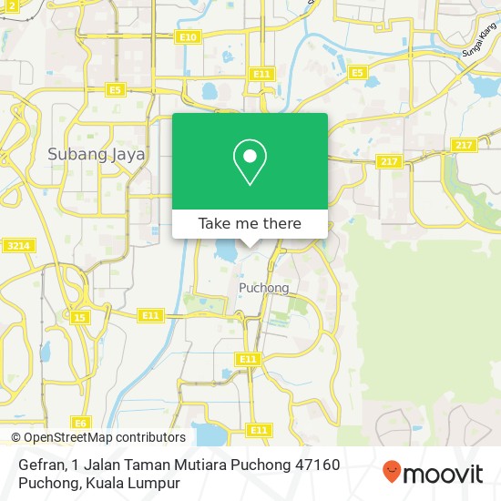 Gefran, 1 Jalan Taman Mutiara Puchong 47160 Puchong map
