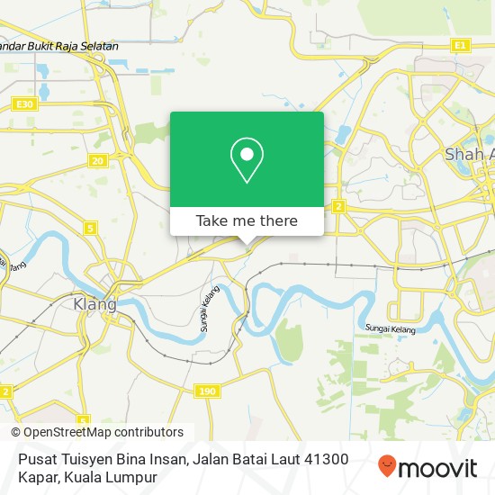 Pusat Tuisyen Bina Insan, Jalan Batai Laut 41300 Kapar map