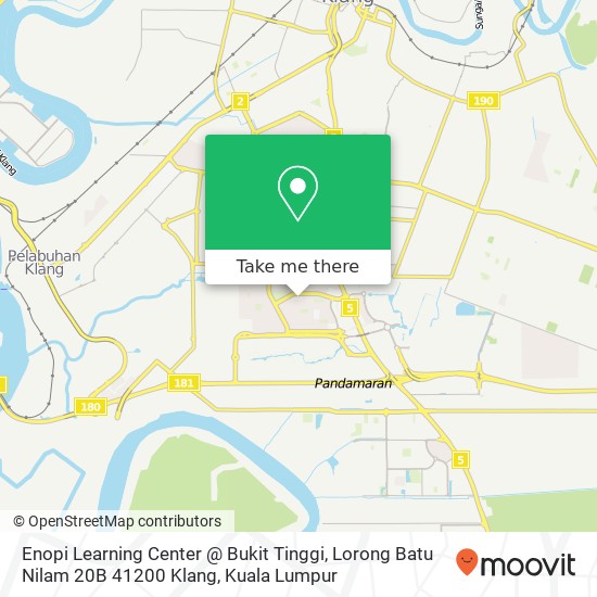 Enopi Learning Center @ Bukit Tinggi, Lorong Batu Nilam 20B 41200 Klang map