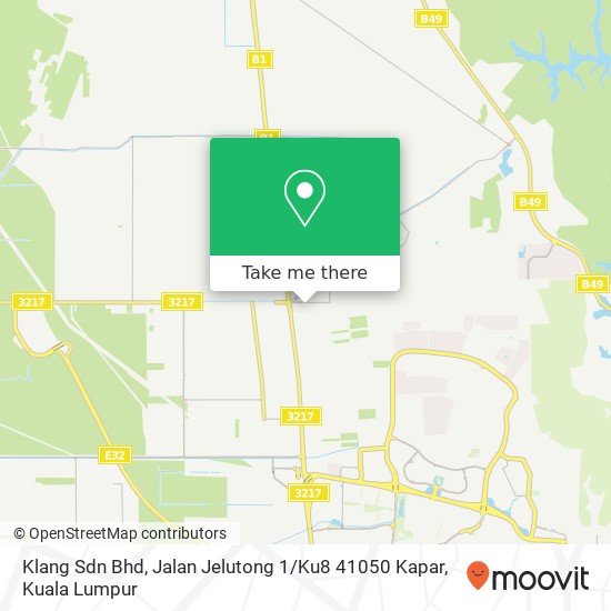 Klang Sdn Bhd, Jalan Jelutong 1 / Ku8 41050 Kapar map
