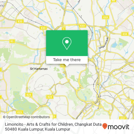 Limoncito - Arts & Crafts for Children, Changkat Duta 50480 Kuala Lumpur map