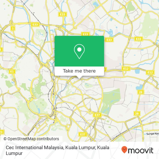 Cec International Malaysia, Kuala Lumpur map