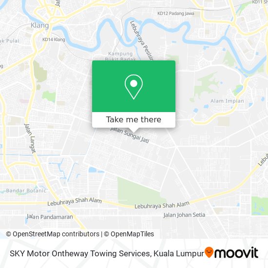 SKY Motor Ontheway Towing Services map