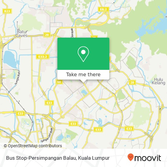 Peta Bus Stop-Persimpangan Balau