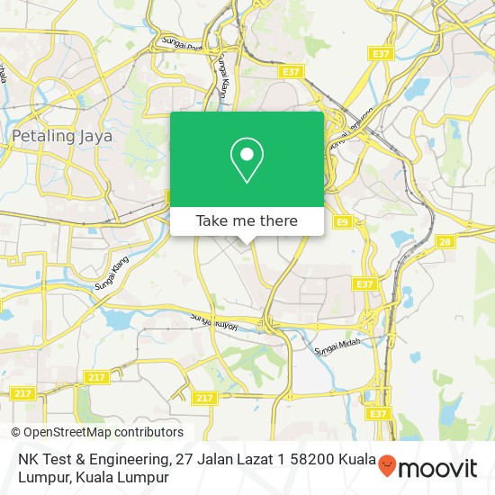 NK Test & Engineering, 27 Jalan Lazat 1 58200 Kuala Lumpur map