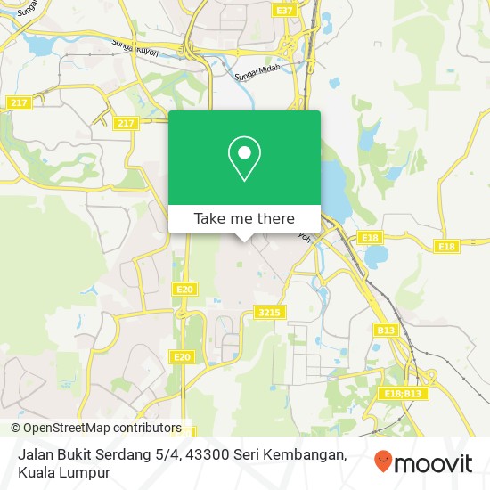 Jalan Bukit Serdang 5 / 4, 43300 Seri Kembangan map