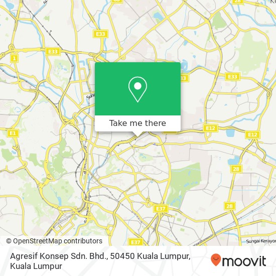 Agresif Konsep Sdn. Bhd., 50450 Kuala Lumpur map