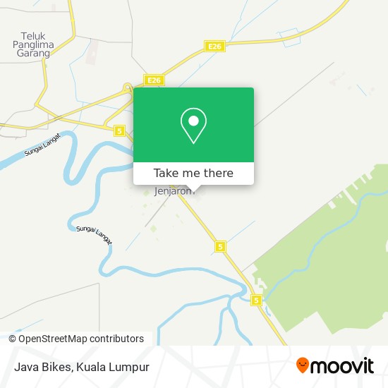 Java Bikes map