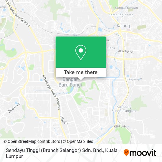 Sendayu Tinggi (Branch Selangor) Sdn. Bhd. map