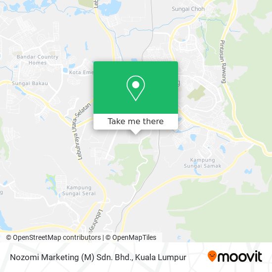 Nozomi Marketing (M) Sdn. Bhd. map