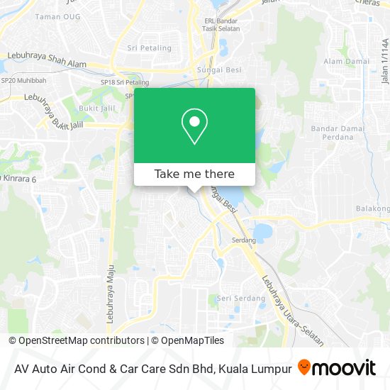 AV Auto Air Cond & Car Care Sdn Bhd map