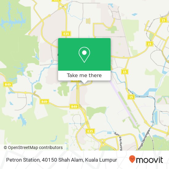 Petron Station, 40150 Shah Alam map
